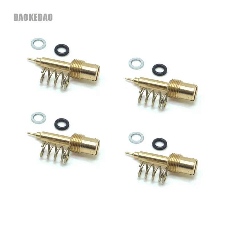 4x Carburetor Mixture Pilot Screw Sets for Keihin CV Carb for Honda CB CBR 250 400 R RR VT 125 Shadow VL125 VERADERO
