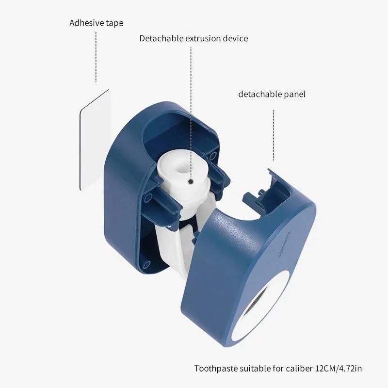 Automatic Toothpaste Squeezer Set Home Wall Bracket Toothbrush Holder Dust-proof Wall-mounted Toothpaste Squeezer