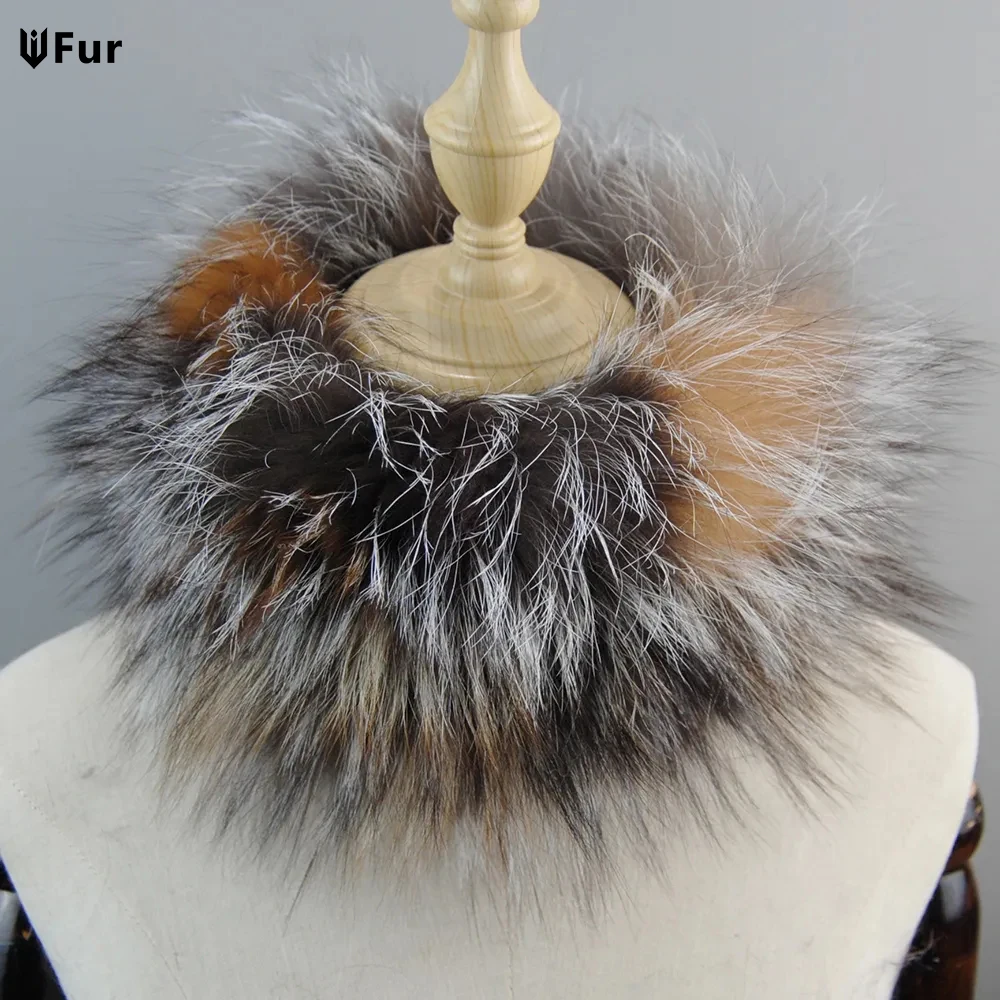 2026  Women’s Winter Warm Real Fox Fur Scarf Fur Headbands Fox Fur Scarves Luxury Neck Warmer Good Elastic Natural Fur Mufflers