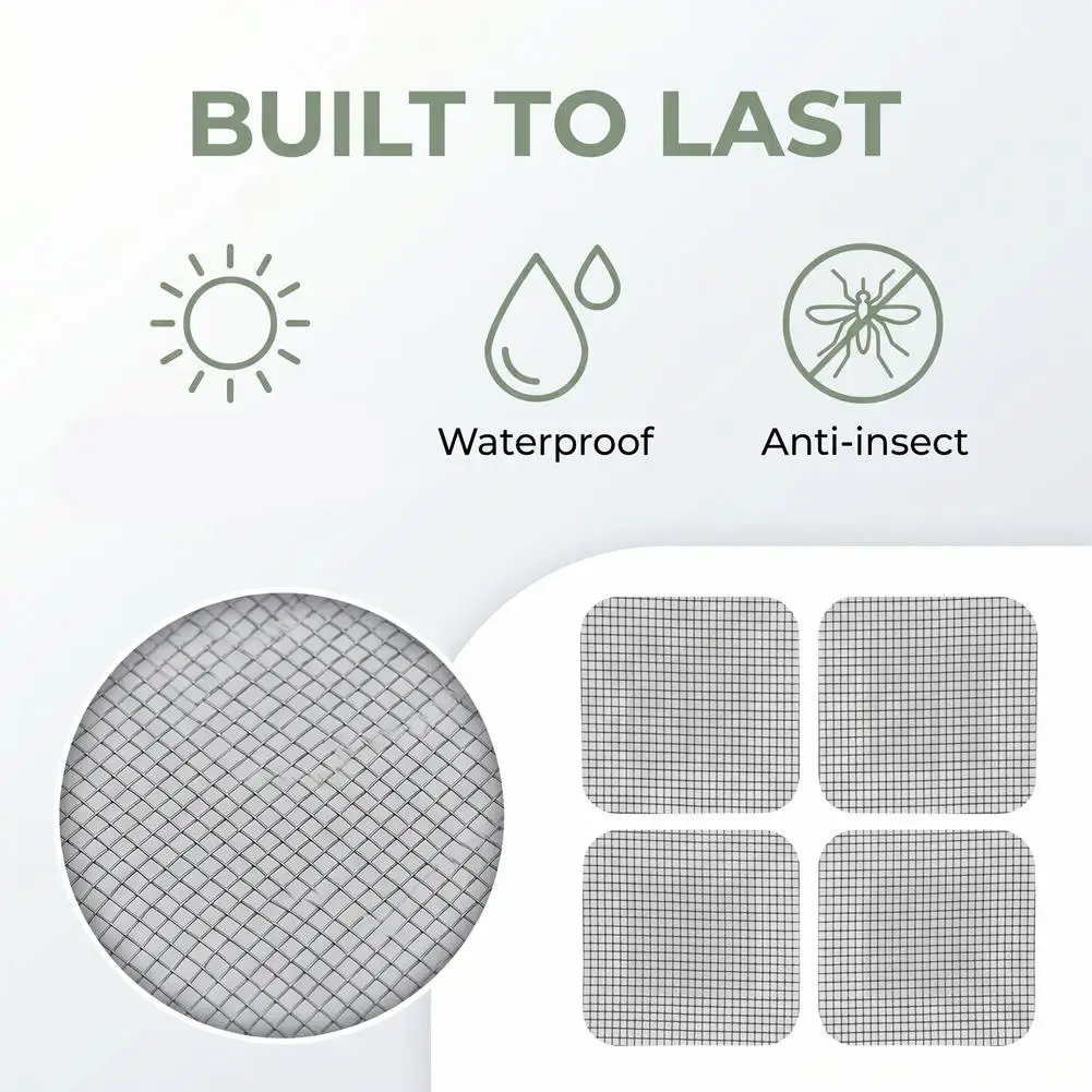 10pcs Fiberglass Screen Repair Patch Window Screen Repair Sticker Window Net Anti-mosquito Mesh Door Mosquito Netting Patch
