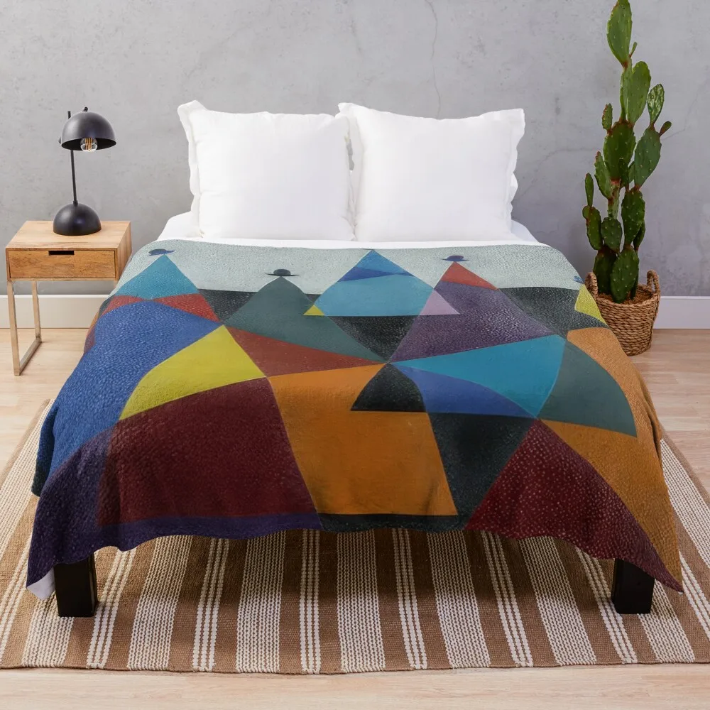 untitled-mountains-1955- Omar Rayo Throw Blanket Bed covers christmas gifts Blankets