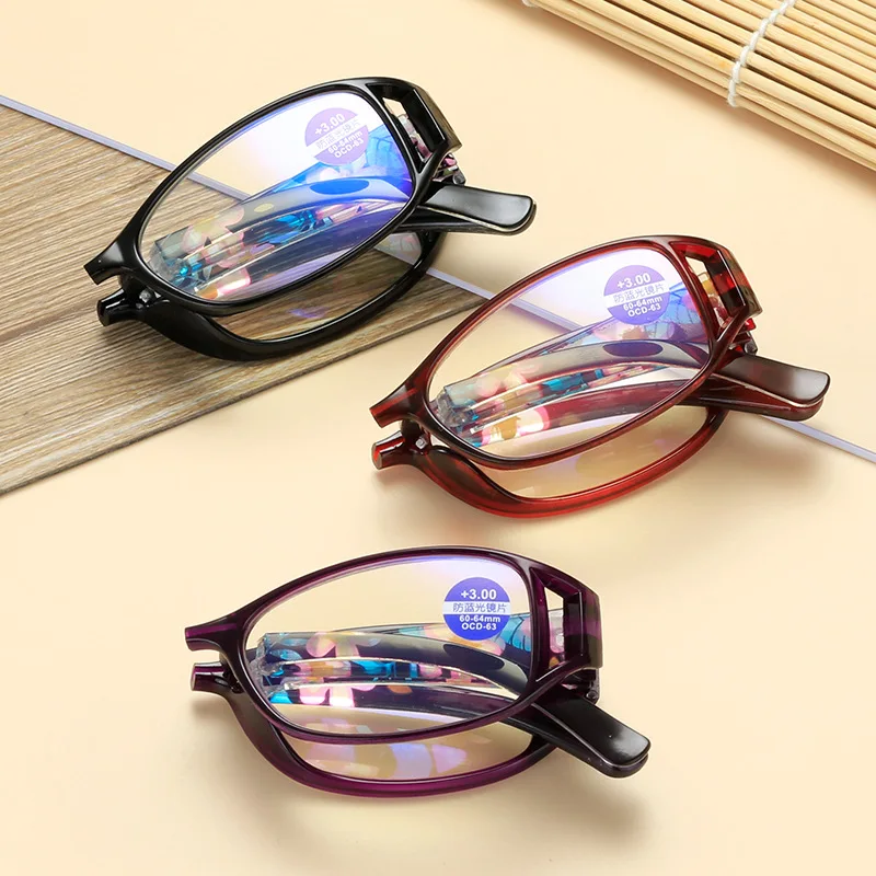 Tragbare Falten Lesebrille Männer Frauen Multifokale Bifokale Gläser Alte Auge In Der Nähe Von Weit Progressive Presbyopie Brillen Keine Fall – Detail 1
