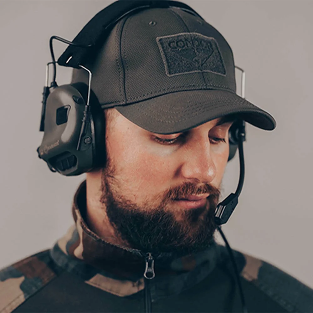 EARMOR M32 MOD4 Tactical Headset Hunting & Shooting Earmuffs with Microphone, Sound Amplification