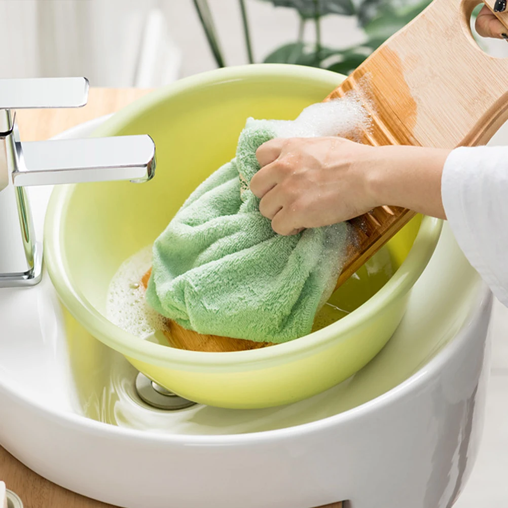 

Scrubber Bamboo Washboard Hand for Laundry Washing Clothes Mini Adults Washboards Travel