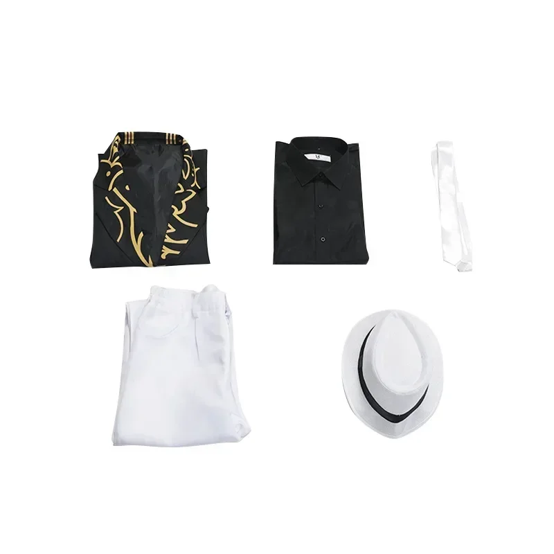 Anime Cosplay Kibutsuji Muzan Kostuum Uniform Hoed Pak Halloween Kostuum Mannen Vrouwen