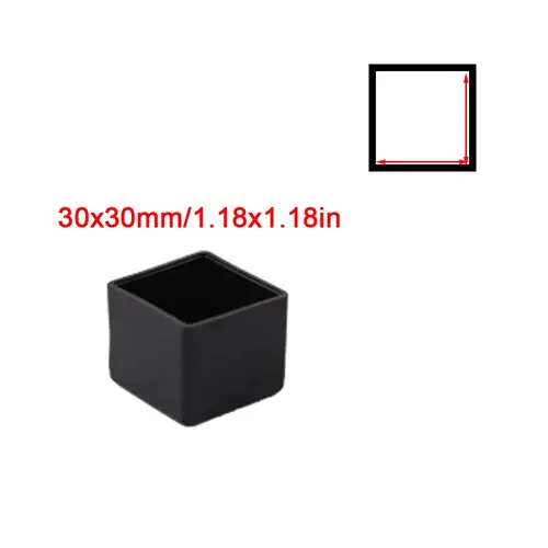 Square Silicone Chair Leg Caps Non-slips Table Foot Dust Cover Socks Floor Protector Pads Pipe Plugs Furniture Leveling Feet - Image 20