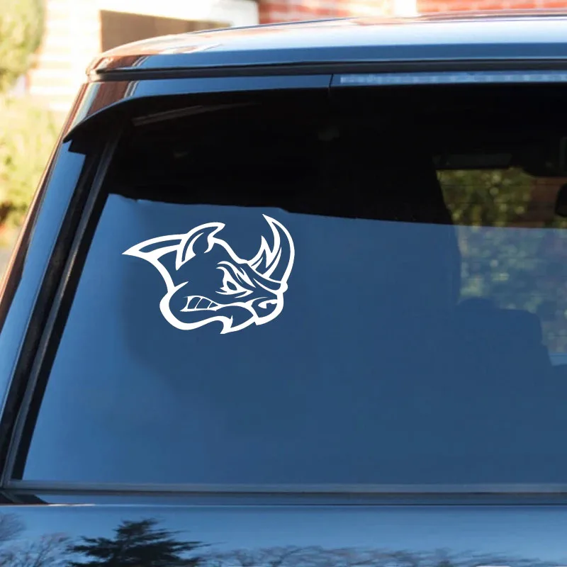 Angry Rhino Car Stickers Waterproof Sunscreen Vinyl Decals Decorative Accessories PVC