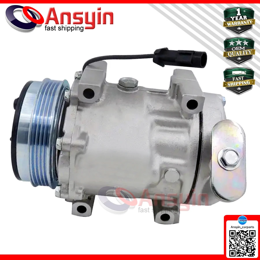 Sanden SD7V16 AC Compressor For Fiat Ducato Bus Box 2.3 3.0 Kasten Citroen IVECO DAILY 504384357 71721759 71724259 504005418