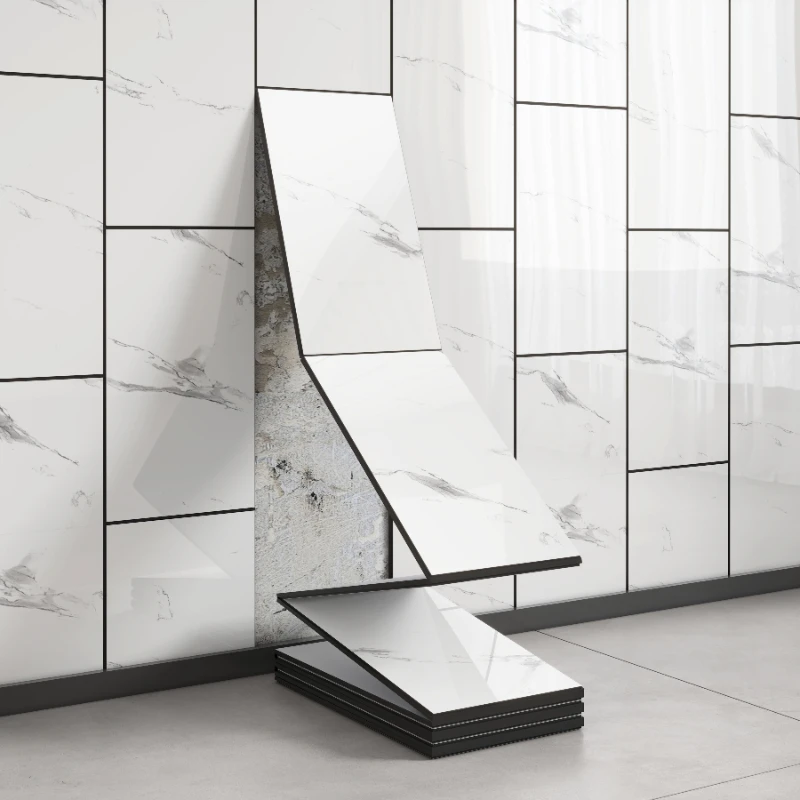 Light Luxury Retro Wood Grain 3D Wall Panels, Made of Thick Pvc Material, with Black Border Design, DIY Self-Adhesive Installation, Waterproof and Wear-Resistant, Suitable for Tv Backgrounds, Sofa Backgrounds, Bedrooms, Cafes, and Bars, for Artistic Wall Decoration. Imitation Marble Grid Wall Stickers, 3.2mm Thick, with Sound Insulation Effect