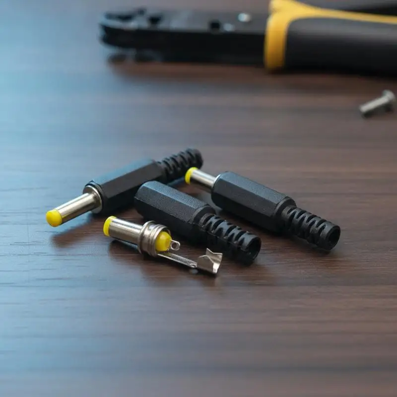10Pcs DC Power Adapter Plug Cost Effective Connector Kit 5.5x2.1mm 5.5x2.5mm 4.8x1.7mm for Electronics Repair Spare Parts