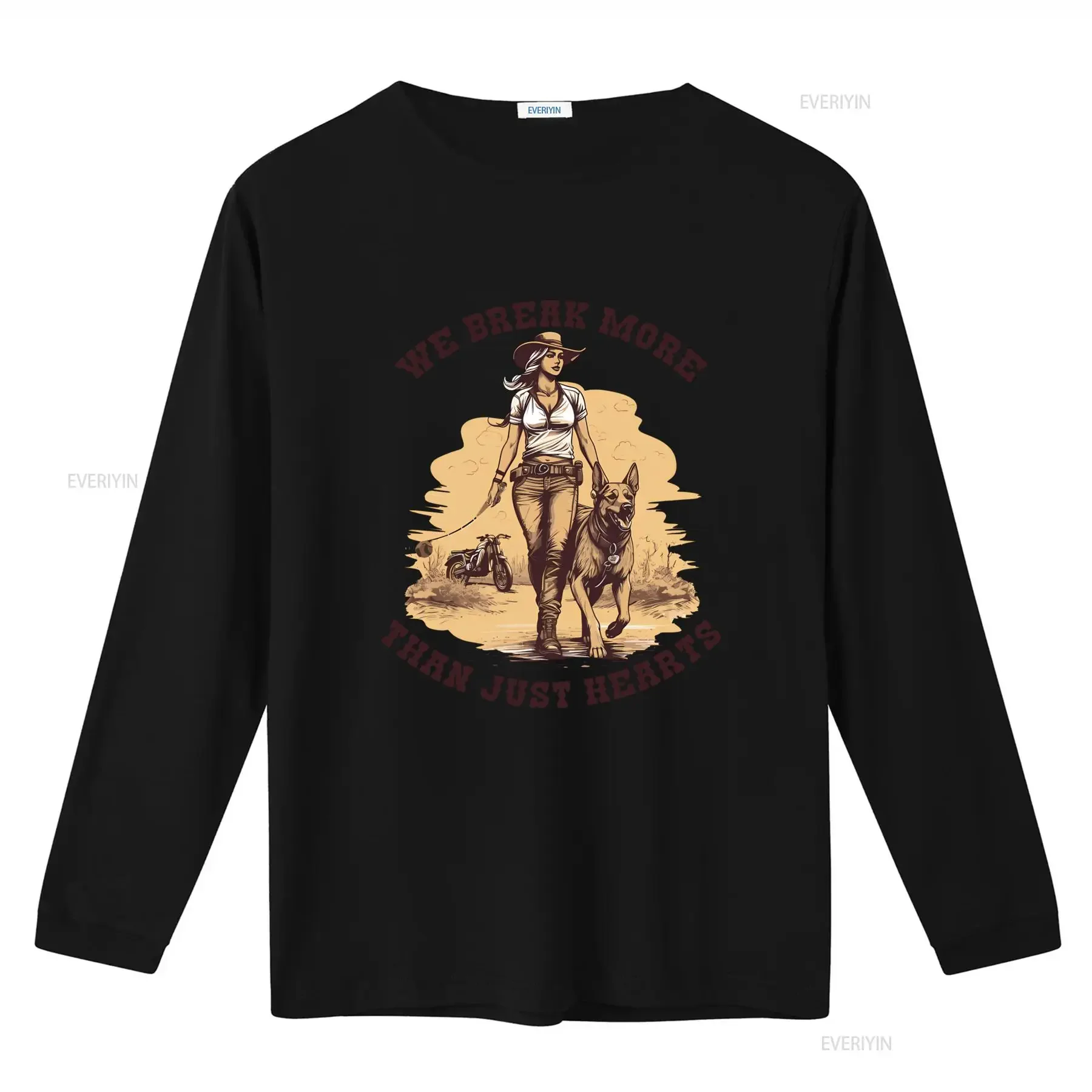 Cowgirl Rodeo Dog T Shirt Working Dutch Shepherd Malinois Bitework Heartbreaker We Break More Than Just Hearts Design vintage