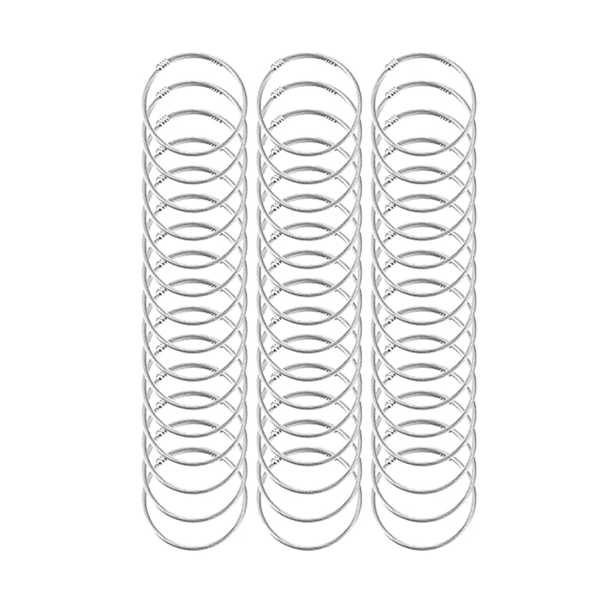 ABGV 45 Buah Set Gelang Jimat Ular Gelang Bangle Dapat Diperluas Rantai Gelang Ular Perak Dapat Disesuaikan untuk Perhiasan DIY Wanita