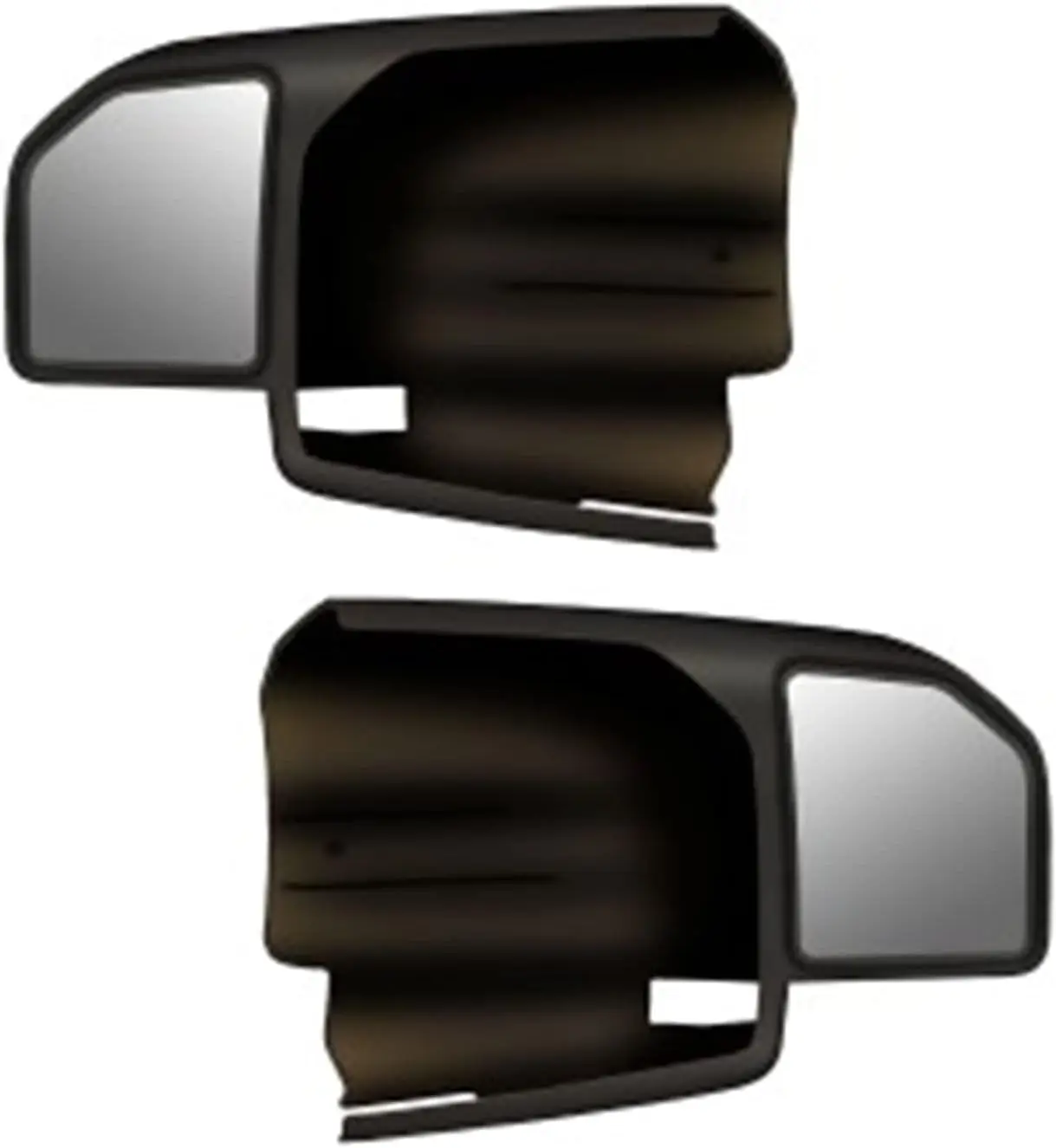 Black Custom Towing Mirror Set for Ford 15-Current, Ideal for Towing