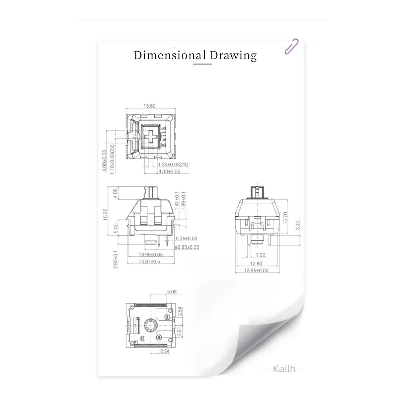 Kailh Speed Keyboard Switches DIY Mechanical Keyboard Switch MX RGB SMD 3Pins Tactile Linear Clicky Swithes