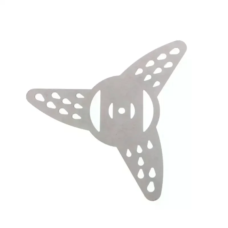 Upgraded Mower Blade Parts Blade Head Of Multifunctional Stainless Steel Weeding Tool 3-tooth Metal Perforated Saw Blade