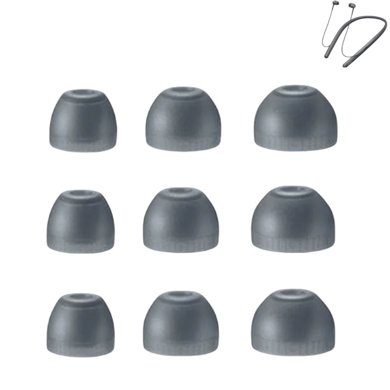 Almohadillas para auriculares intrauditivos, S/M/L 3 pares de auriculares de silicona suave para auriculares SONY MDR- EX750BT WI-H700 /1000X para colgar en el cuello