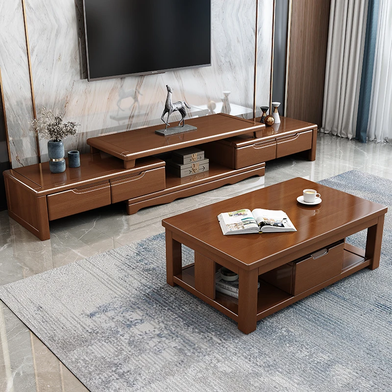 European Retro Tv Stand Retractable Design Minimalist Universal Tv Stand Beauty Trendy Meuble Télévision Salon Home Furniture
