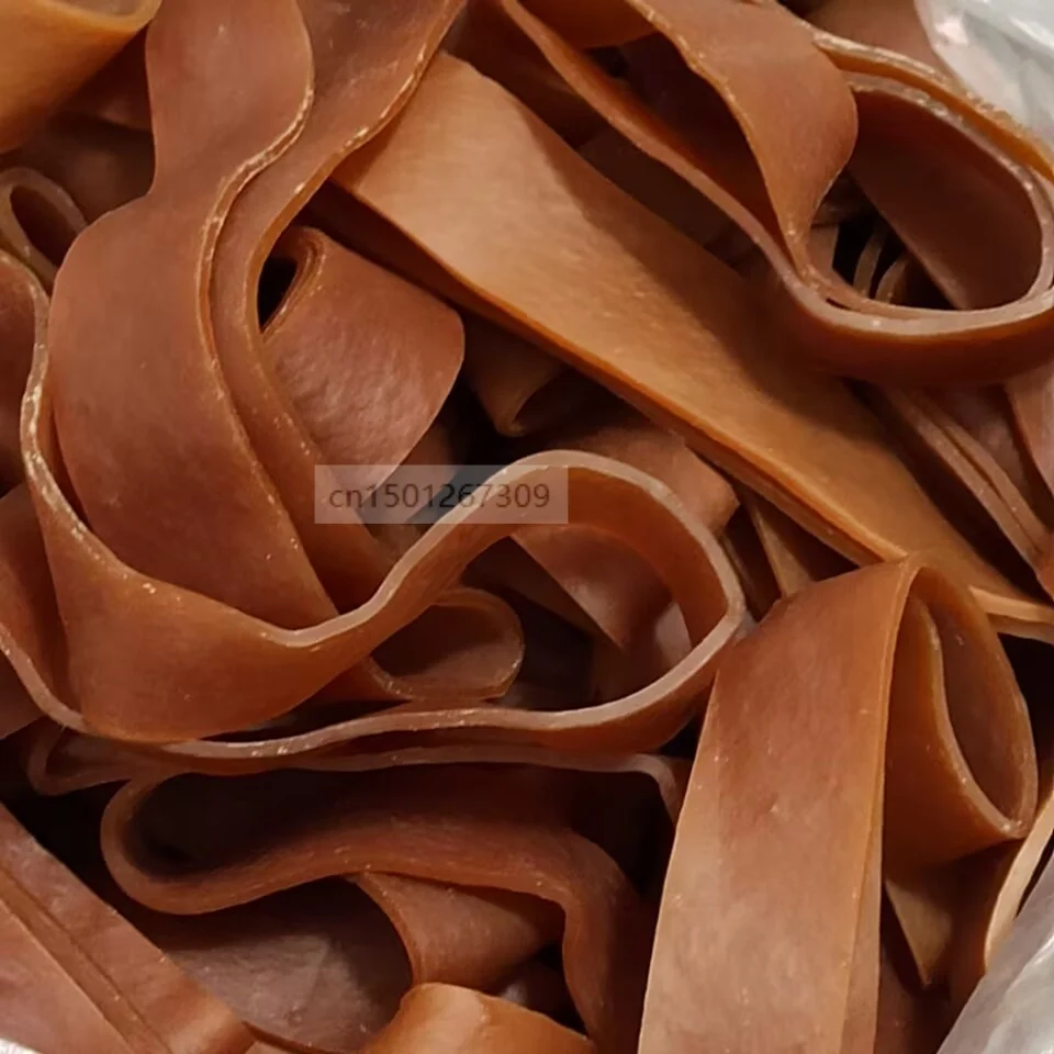 Width 2cm Dark Brown Strong Durable Elastic Rubber Bands For Postal Parcel Package Packing