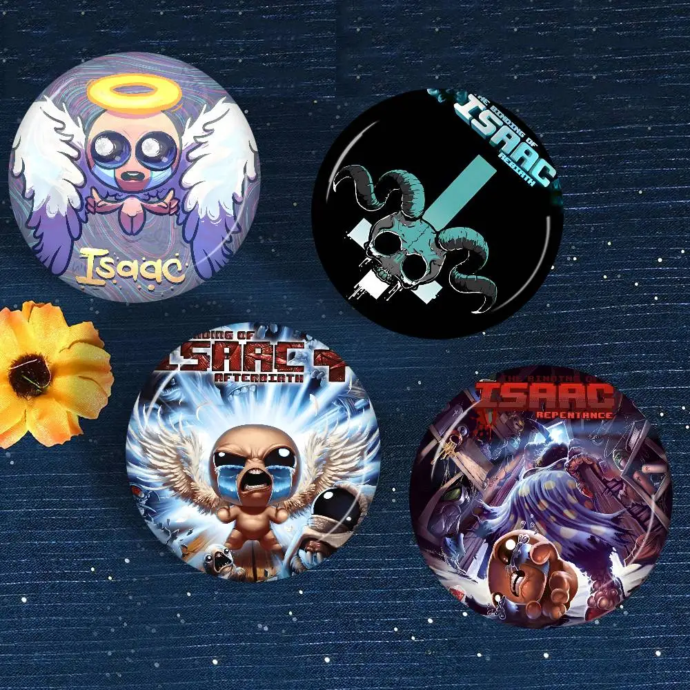 1pc game The B-Binding of Isaac Tinplate Pin Button Custom Anime Role Old-school Brooch Cartoon Collar Badge Jewelry Gift Fans