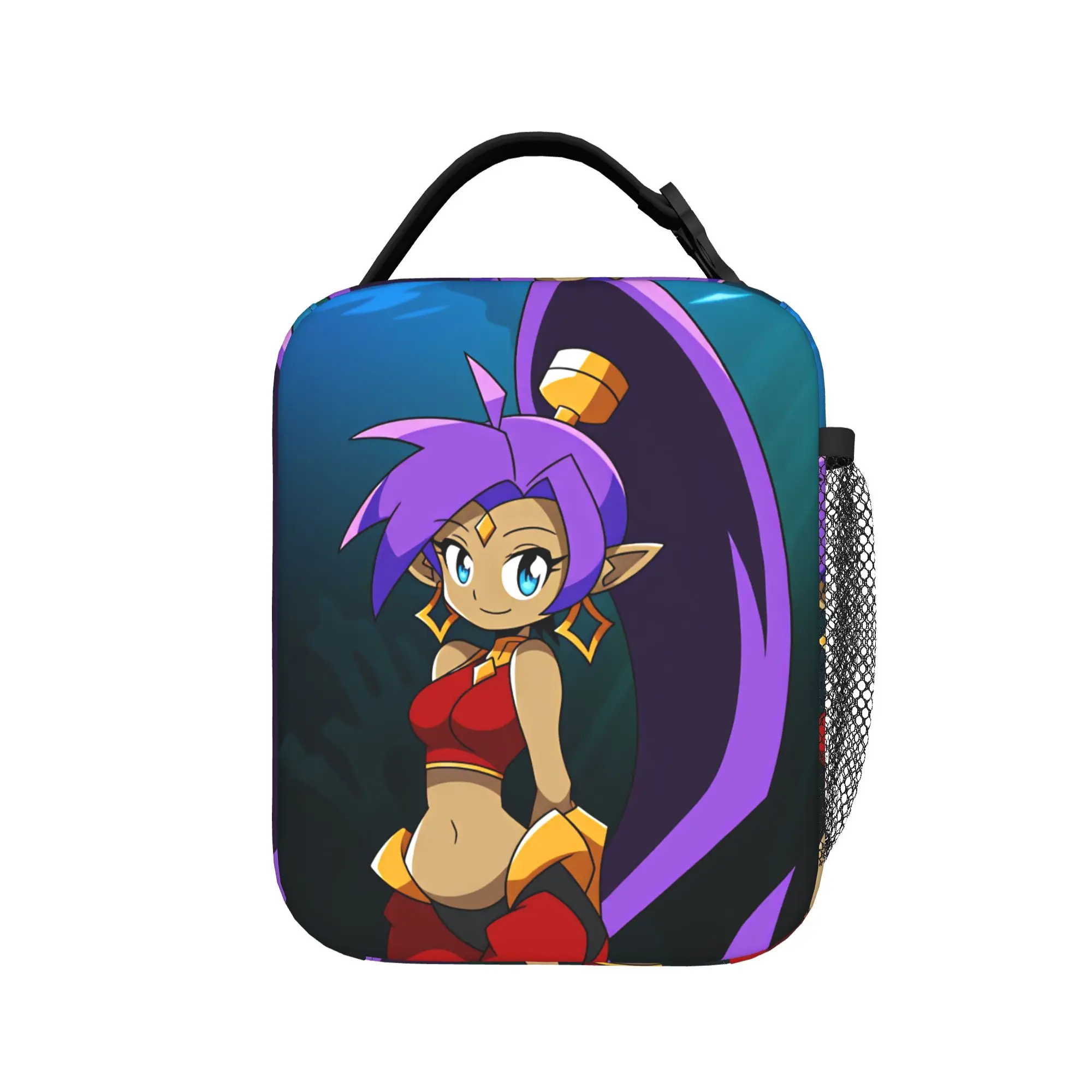Shantae Half Genie Lunch Bag  Portable Zipper Lunch Box Adult Office Print Cooler Bag Cute Waterproof Thermal Lunch Bags