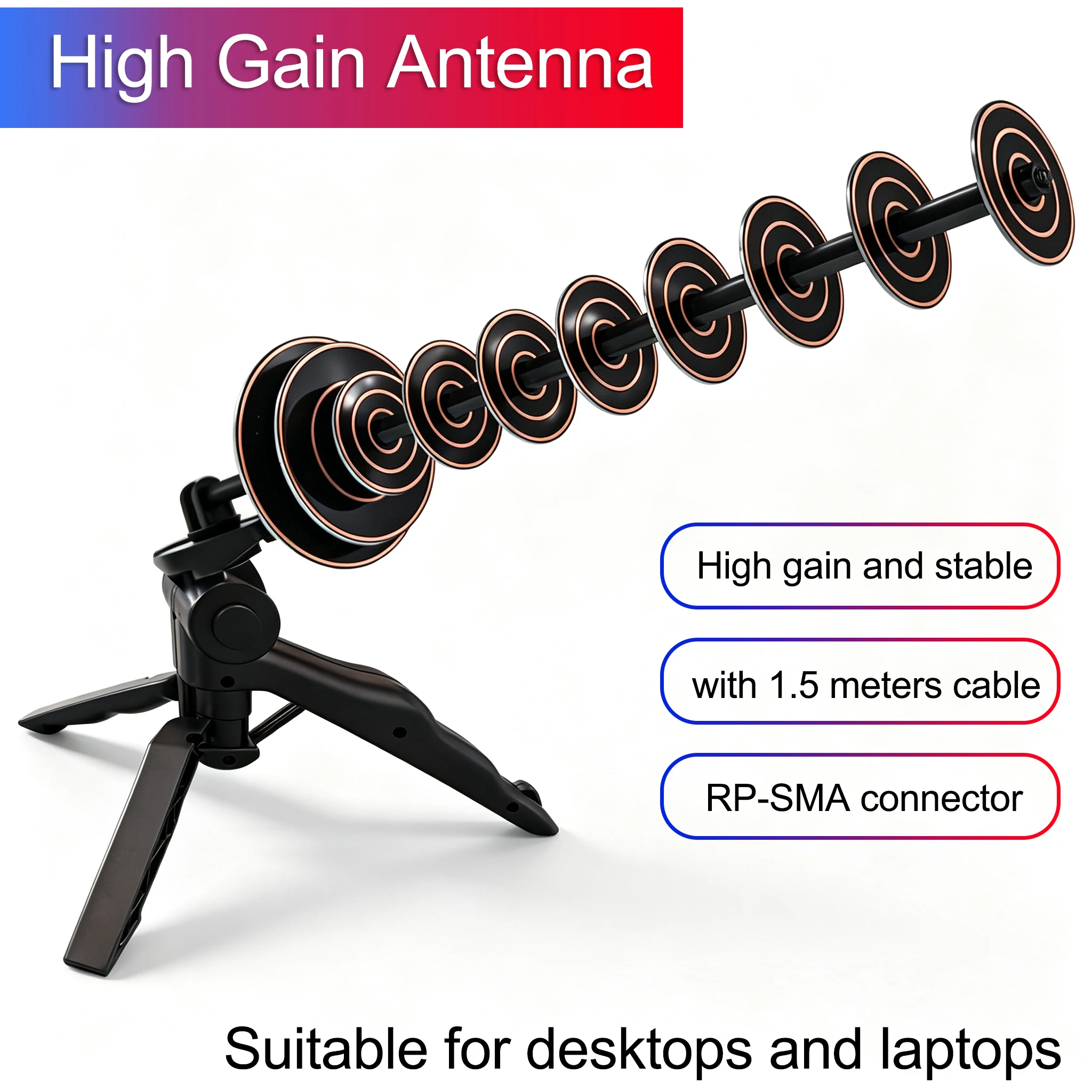 2026 Upgraded Version 2.4G WiFi Directional Antenna Image Transmission Yagi Antenna 25dB High Gain Antenna For Wireless Network