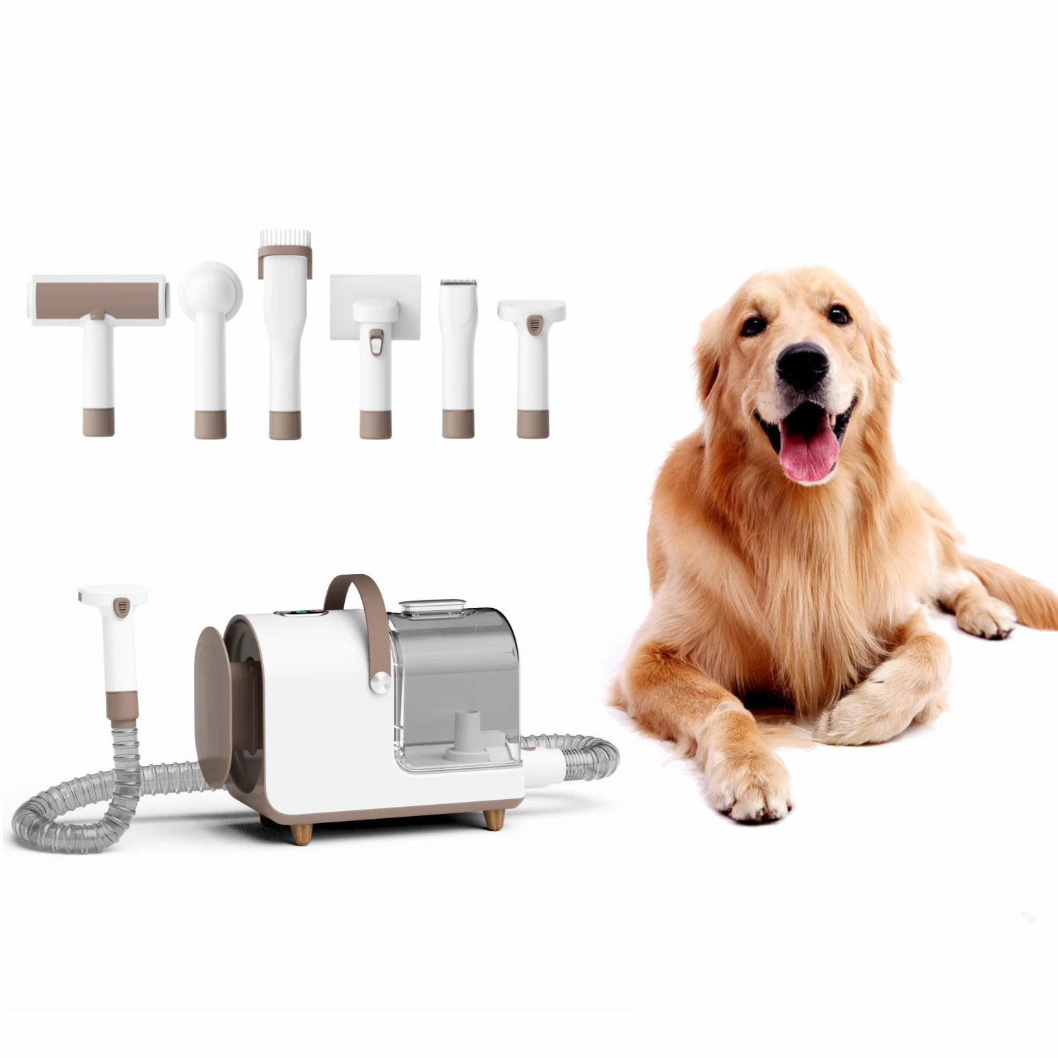 

Silent Vacuum Cleaner Dog Hair Cat Hair Cut Brush Tool Pet Grooming Set Vacuum Cleaner