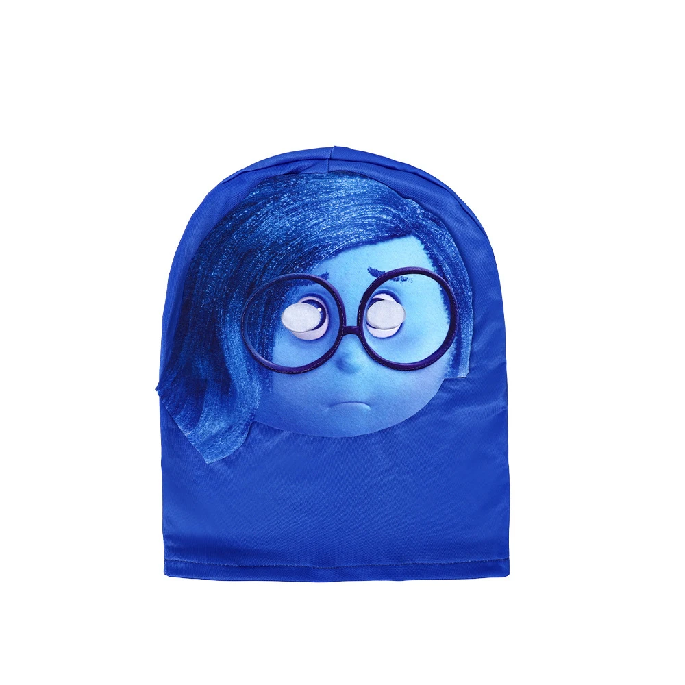 New 3D Printed Joy Mask Elastic Mesh Full Face Mask for Men Women Cosplay Headwear Disgust Anger Sadness Hood Hat Headgear image 5