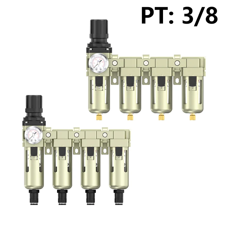 CWFFF 1/4 3/8 1/2 3/4 1in air compressor oil and water separator air filter is used to reduce the pressure valve