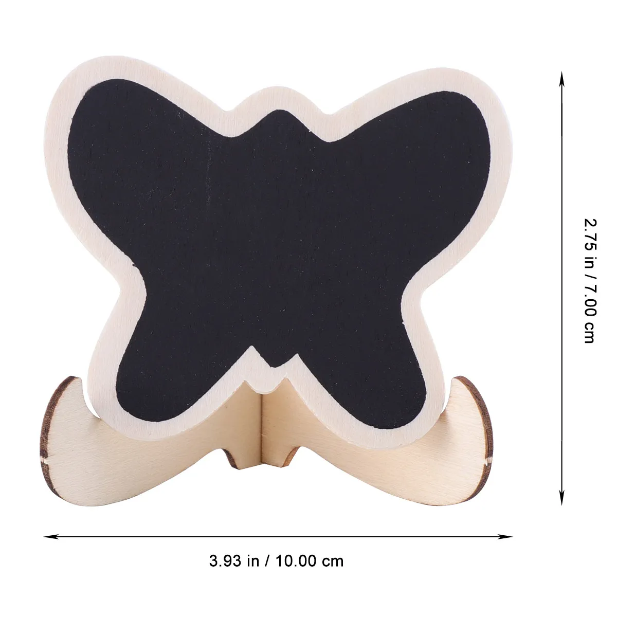 10Pcs Mini Wooden Blackboard Set Lightweight Message Board for Desk Decoration Party Wedding Craft Garden Signage Small