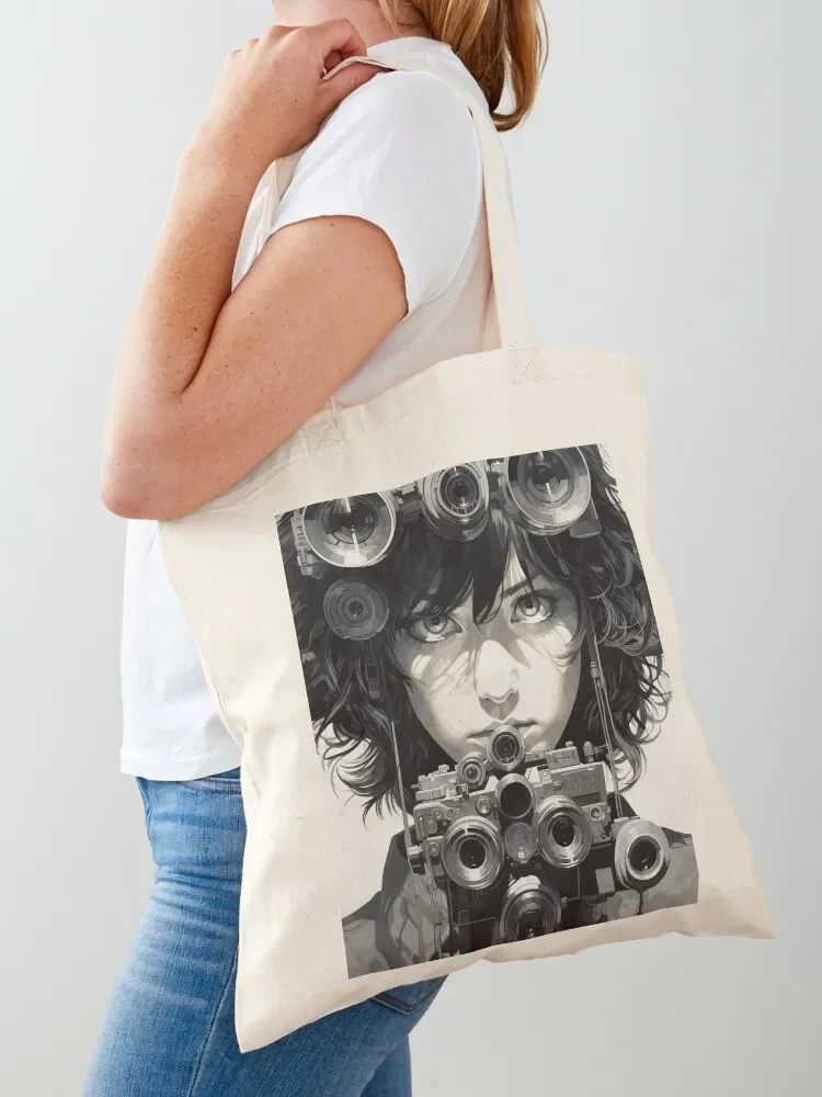 

Camera Girl Illustration. Tote Bag Women's tote bag hand bags Women's bags canvas tote