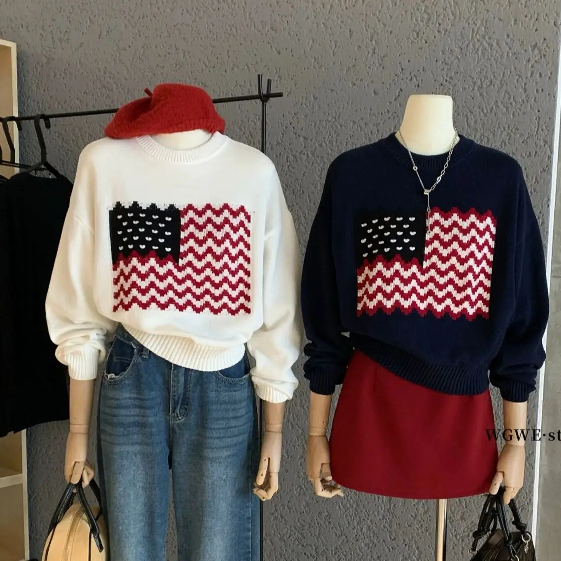 

Корейская женская футболка контрастного цвета на одно плечо с короткими рукавами, новинка лета 202, нестандартный вязаный топ