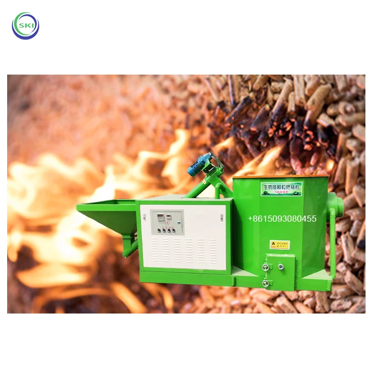 Industrial Burner Machine Wood Sawdust Pellet Biomass Gasifier Boiler Stove for Cooking 180w Kcal Biomass Burner