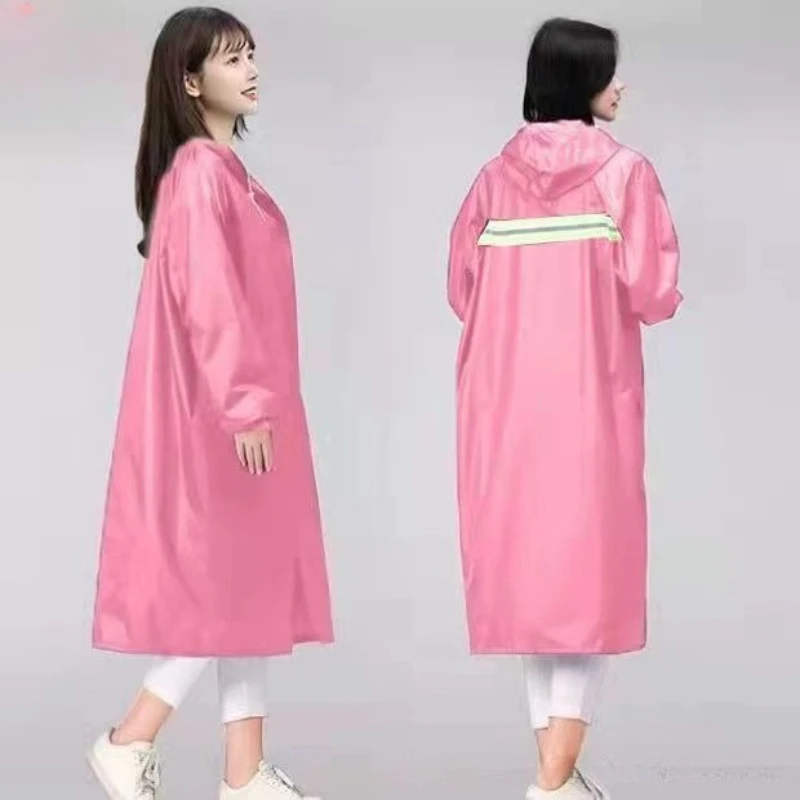 Chubasquero impermeable con capucha para hombres y mujeres, impermeable impermeable de cuerpo completo, Poncho grueso para turismo al aire libre y senderismo
