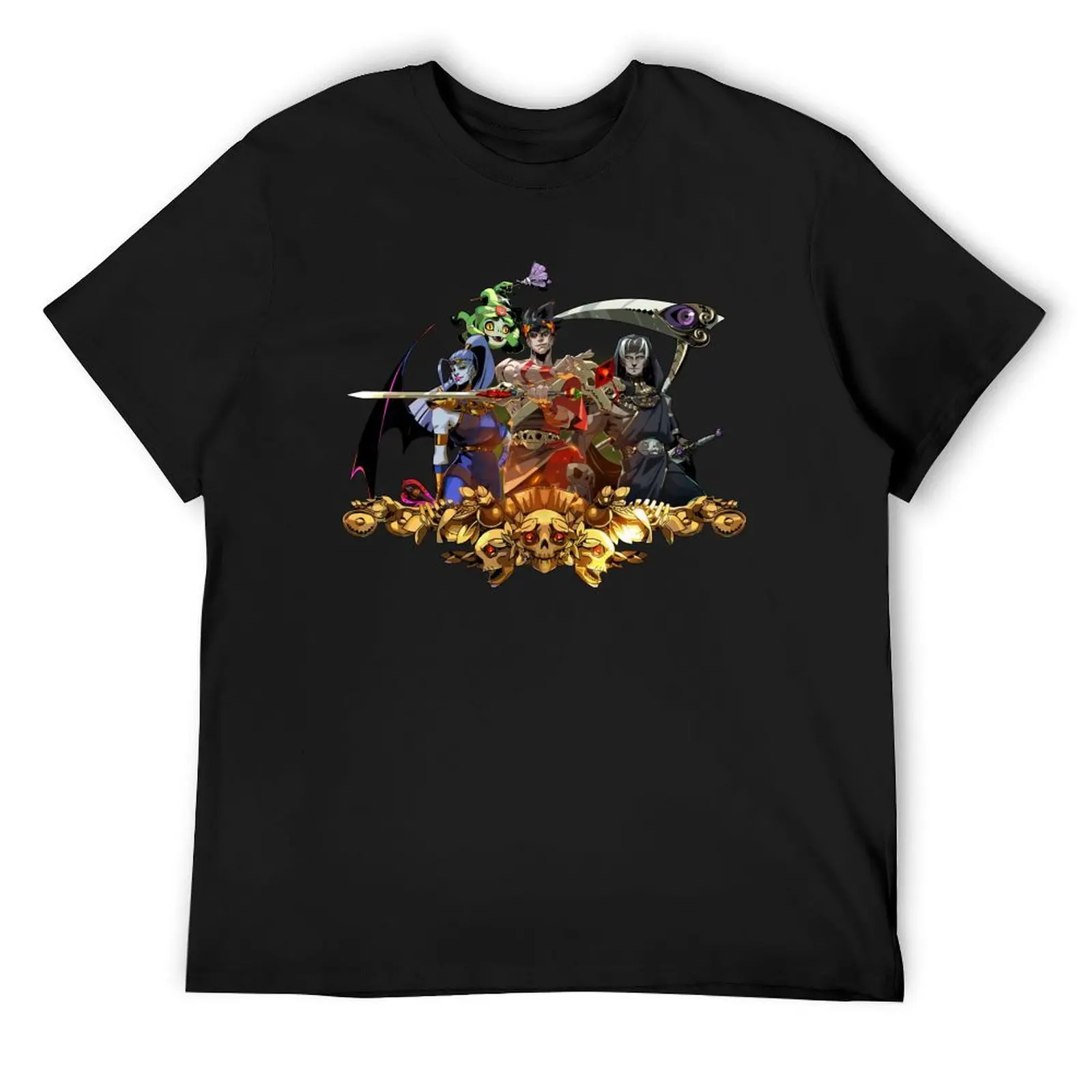 Zagreus with megaera, dusa and thanatos T-Shirt sublime vintage graphic tee customs design your own Blouse tshirts for men