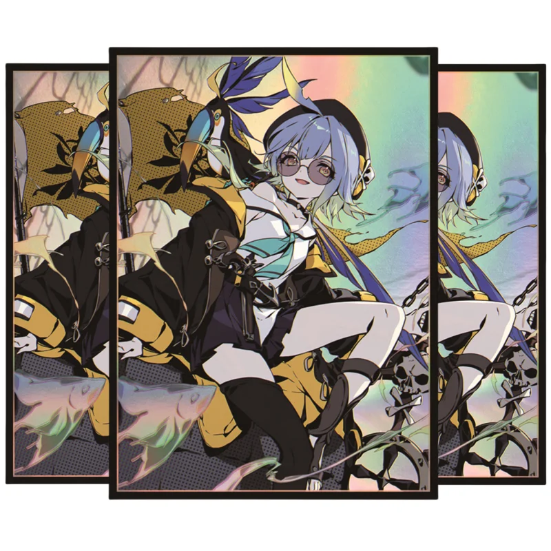 

60Pcs/Set Shadowverse Cards Sleeve Barbarossi Anime Game Characters Colorful DIY Laser Version Cards Protective Cover Toys Gifts