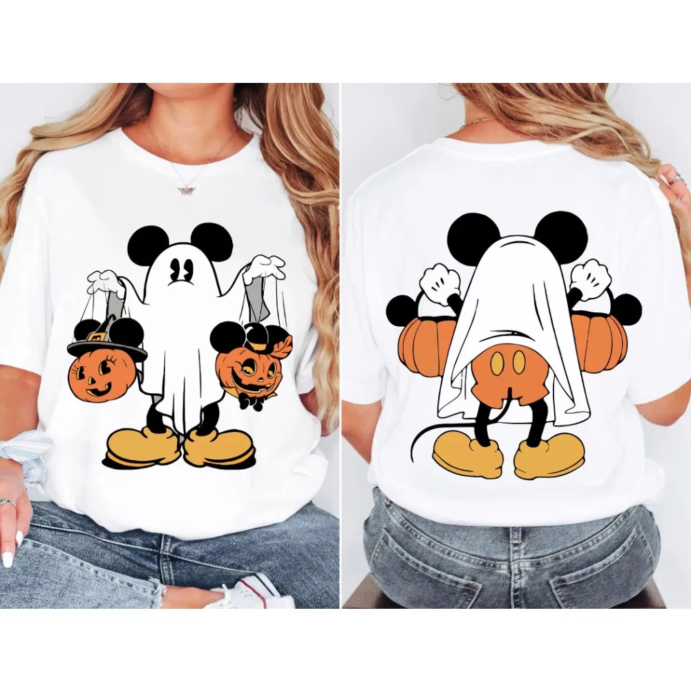 

Mickey Halloween Women's Men Cotton T-Shirts Disney Mickey Halloween Kids Shirt Mickey Mouse Halloween T Shirts Halloween Tees