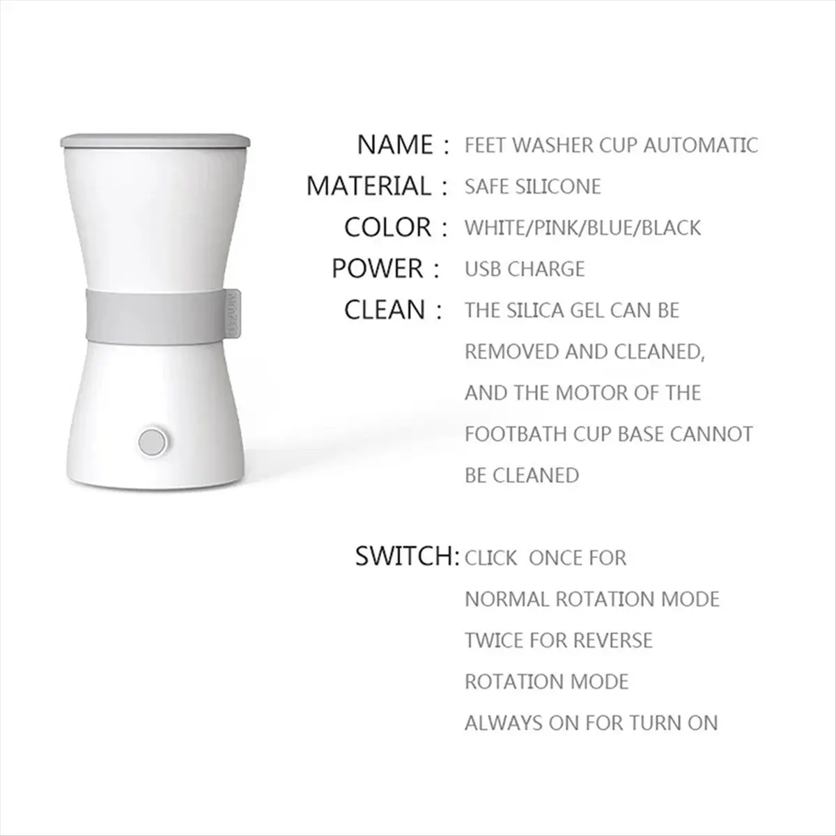 

*X07A Pet Feet Washer USB Rechargeable Machine Electric Soft Silicone Portable Cat Dirty Feet Cleaning Dog Feet Washing Cup