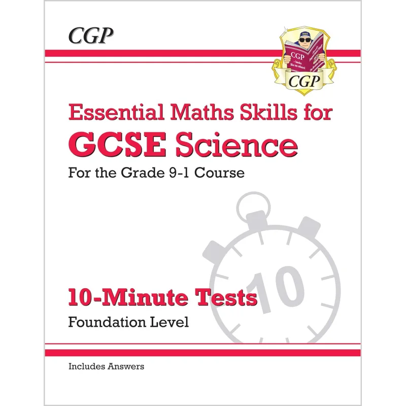 

GCSE Наука Основы математики 10-минутные испытания Тональный вариант включает книги для ответов CGP 9781782948650