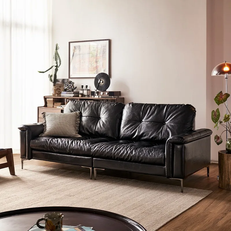 Italian Aesthetic Living Room Sofas Black Designer Individual Living Room Sofas Lounges Modern Meuble Salon Furniture For Home