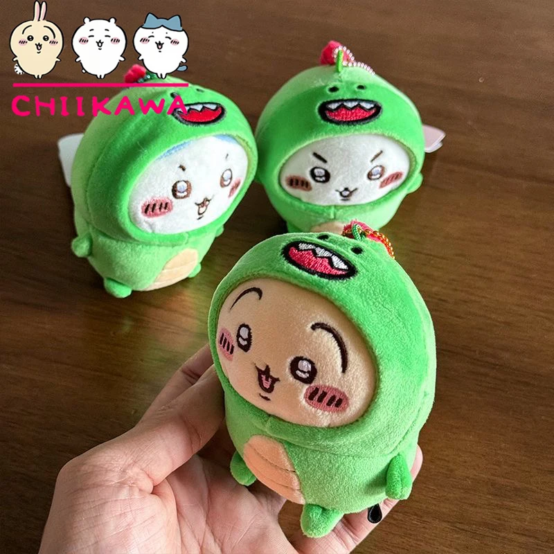 

NEW kawaii Chiikawa Usagi Little Dinosaur Series Plush doll toy cute cartoon Hachiware Plush pendant keychain girl bag charm