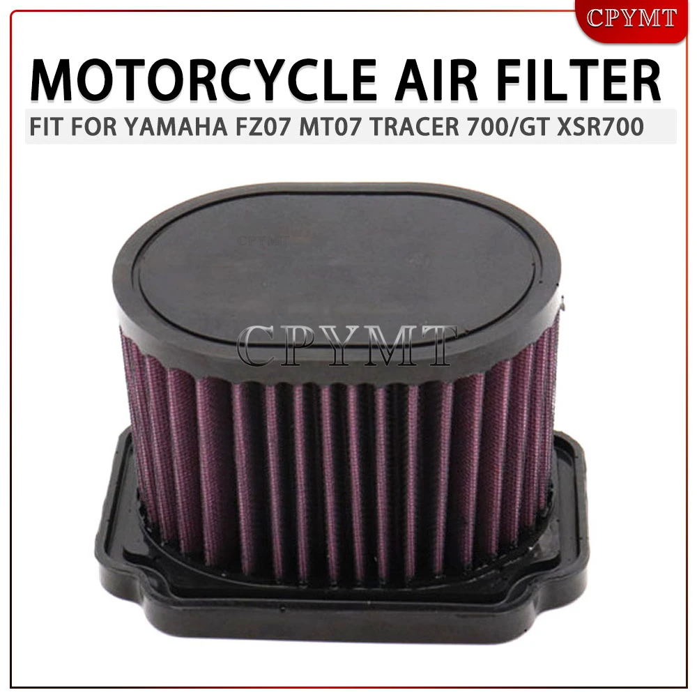 

High Flow Air Cleaner Element Intake Air Filter fit For Yamaha FZ07 MT07 FZ-07 MT-07 Tracer700 /GT XSR700 Tenere700/Rally YZF-R7
