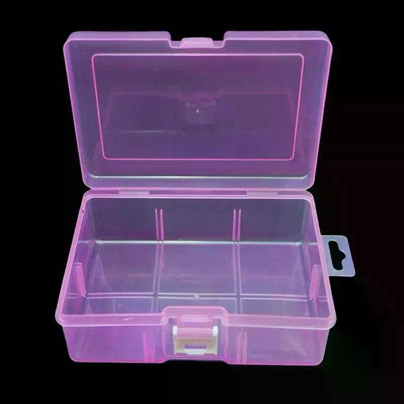 Mini Plastic Box Rectangular Box Transparent Box Packing Box Storage Box Dustproof Solid Strong Jewelry Storage Case Container