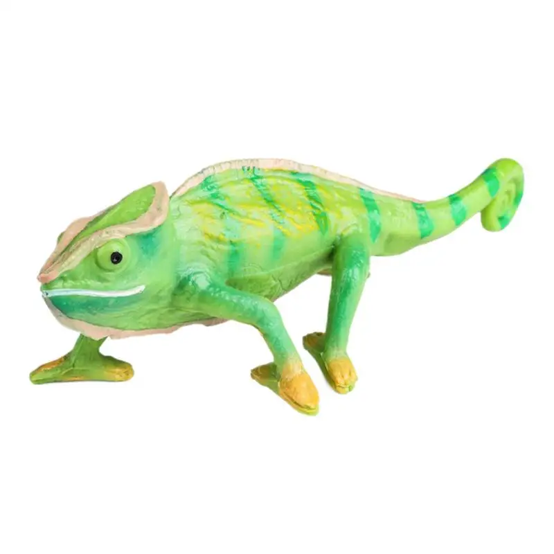 Chameleon Toy Realistic Solid Chameleon Toy Figurine Multi-functional Animal Figurines Bonsai Decor For Thanksgiving Christmas