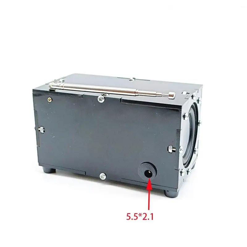ABGI DIY FM Radio Electronic Kit with Bluetooth 5Wx2 Speaker, Soldering Practice Music Player, 87-108MHz, Acrylic Case