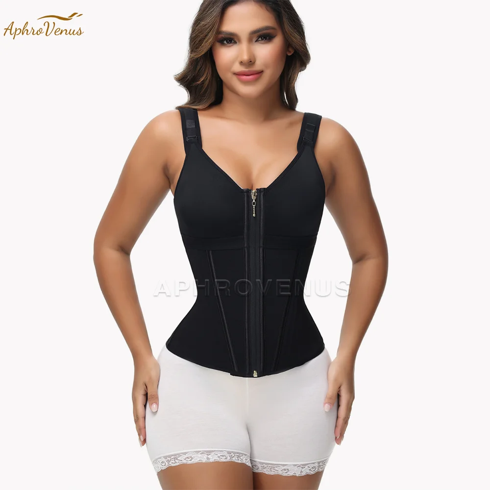 

Fajas Colombianas Compression Tank Tops Tummy Control Workout Tops Shapewear with Zipper Body Shaper Vest Belt Flat Belly Corset