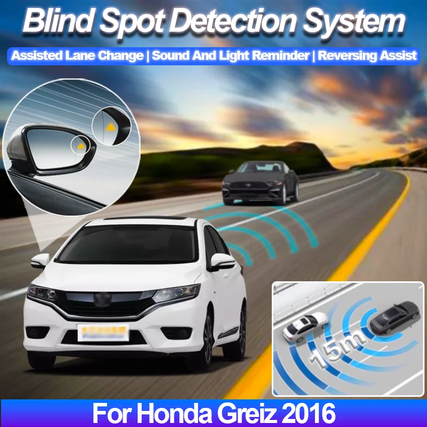 Car Blind Spot Detection System BSD BSA BSM Car Sensors Drive Rear Mirror Monitoring For Honda Greiz 2016 to 2024