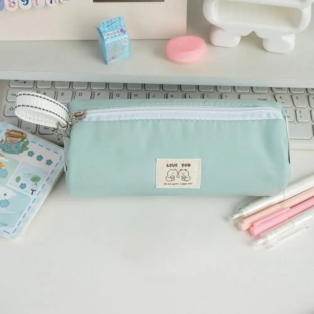 

INS Star Pattern Pencil Case Cylindrical Large Capacity Stationery Storage Bag Portable Stationery Organizer School Supplies