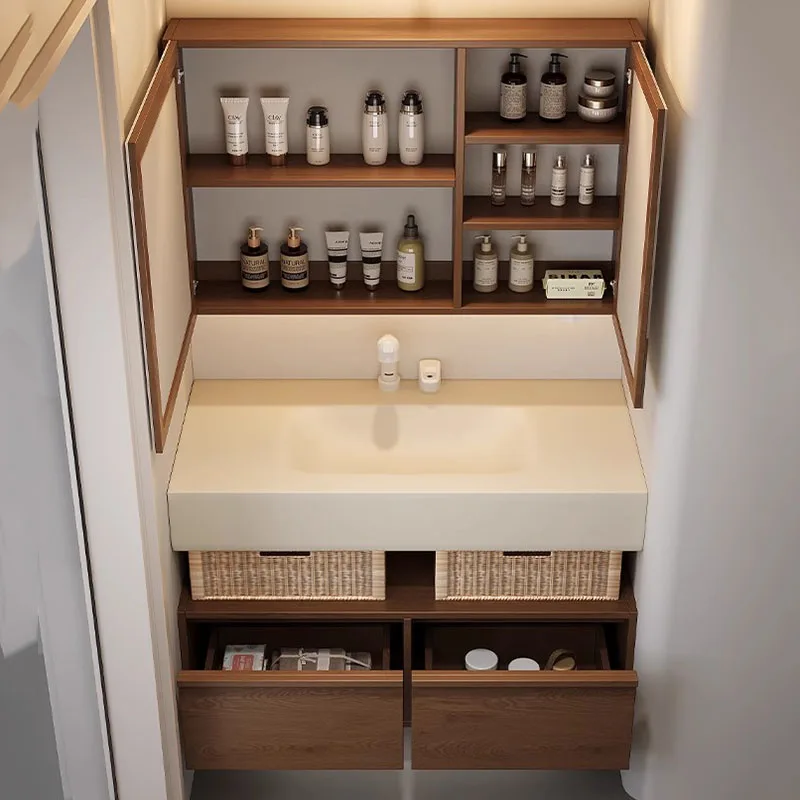 

Modern Paper Bathroom Cabinet Drawers Partitions Space Saver Luxury Display Toilet Cupboard Storage Archivadores Home Furniture