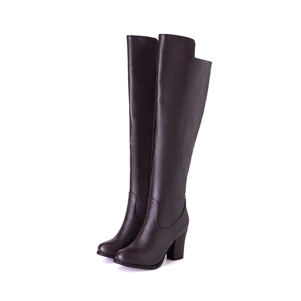 Knee High Boots Women High Heels Winter Warm Party Dress Long Boots Full Size and Multi Color Long Boots in Sizes 32-54 18-67