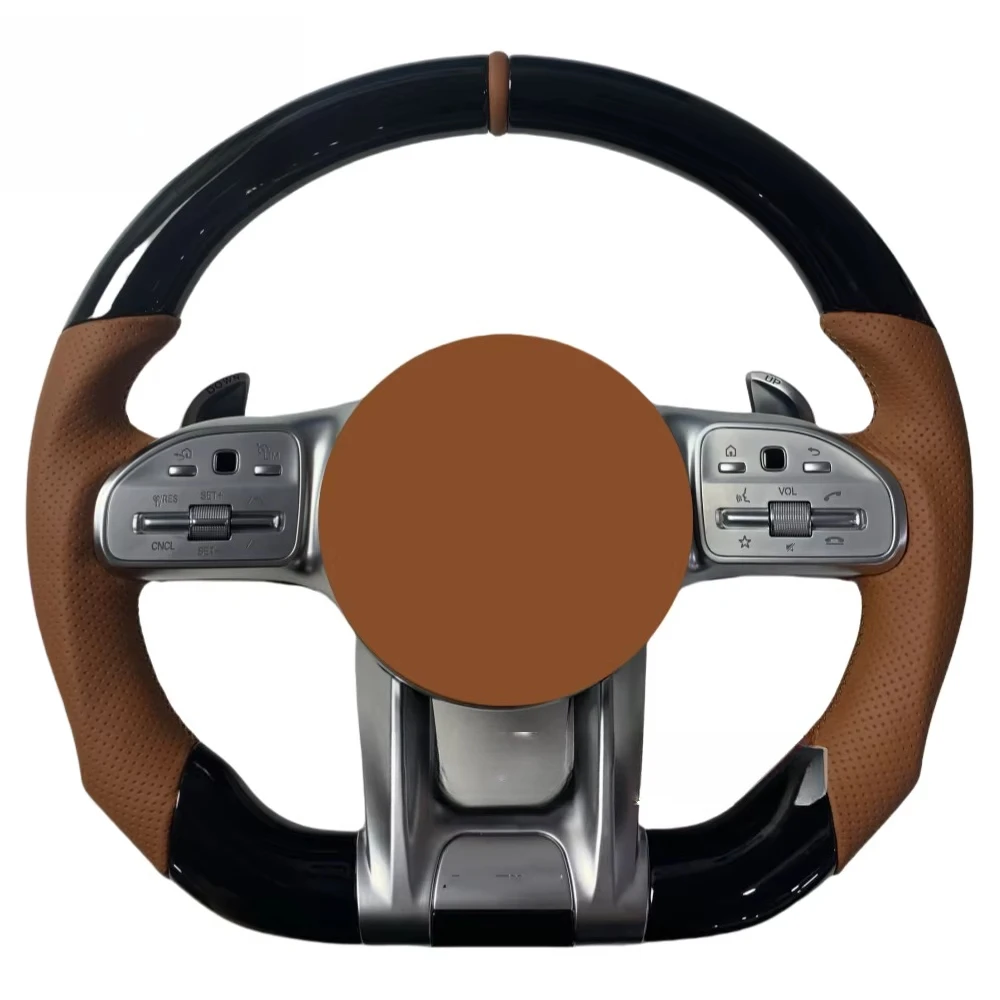 

Руль из красного дерева с черным покрытием для автомобилей W204 W211 W212 W213 W167 W218 W221 C63 GLe